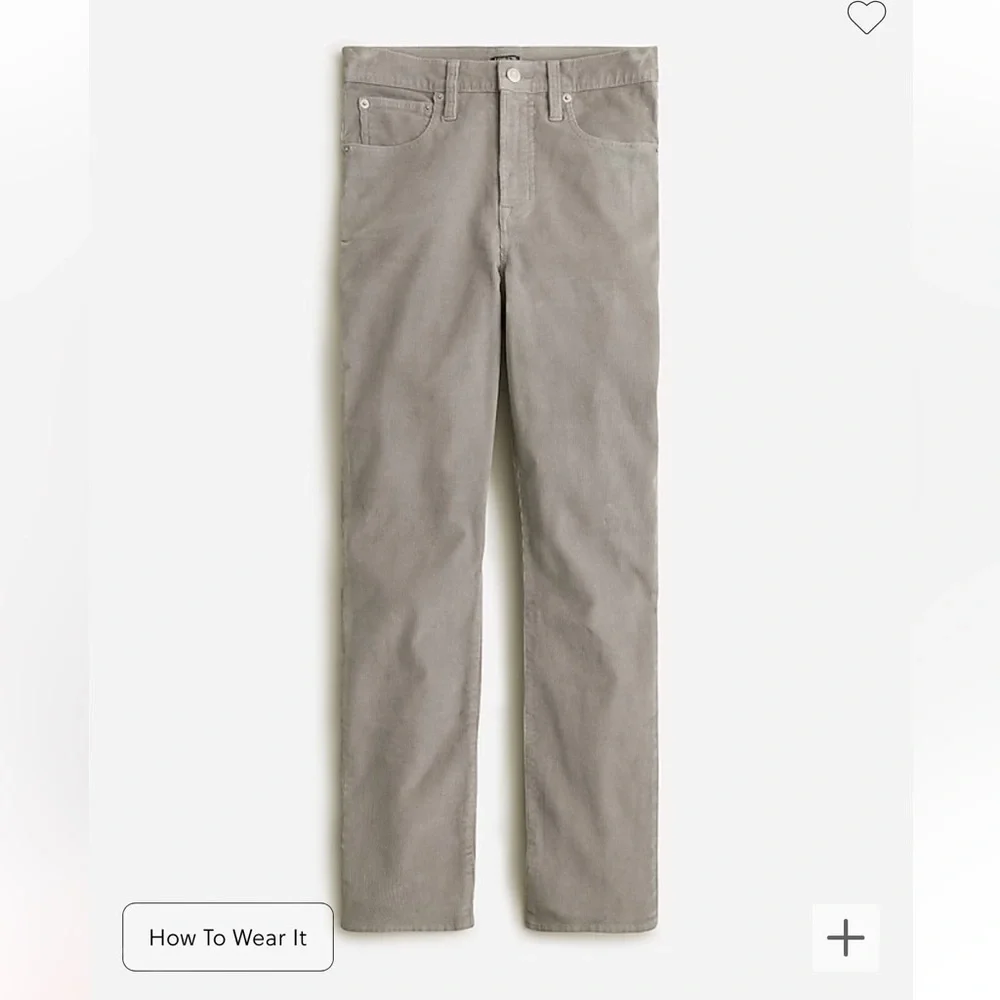 J crew vintage dove Vintage slim-straight corduroy pant
